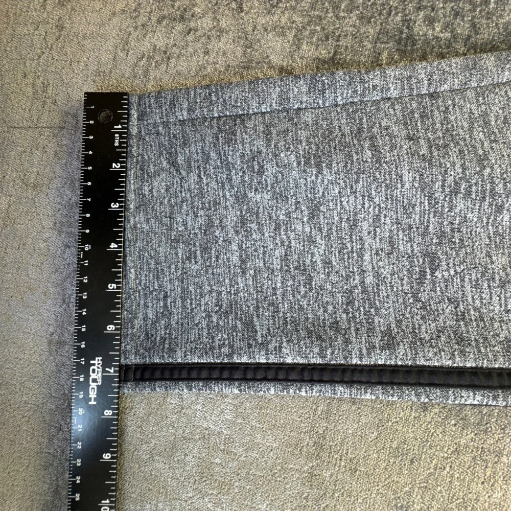 Adidas Track Pants‎ Boys XL 18/20 Gray Heather Stripe Fleece Lined Straight Leg